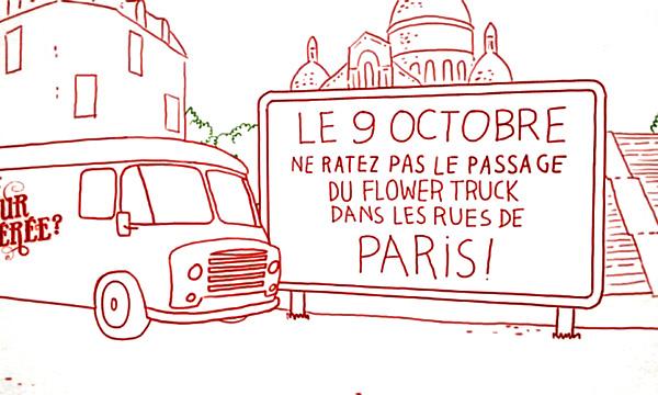 Flower-Truck-02 5 beaux jardiniers torses nus vous offrent des fleurs dans les rues de Paris