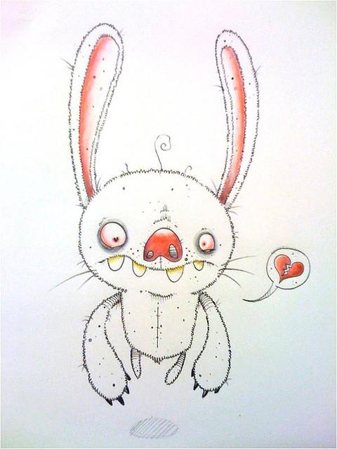 lapin broken heart « Ne pas tomber amoureuse », mais bien sûr !