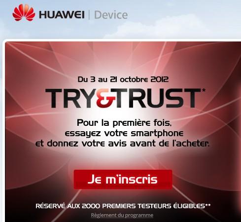Huawei - Et si vous pouviez essayer votre smartphone avant de l'acheter