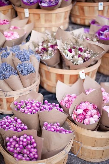 brown paper flowers