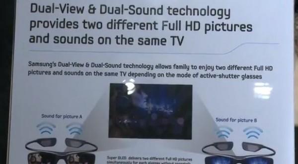 dual-samy Du Dual View sur une TV OLED 55″ de Samsung