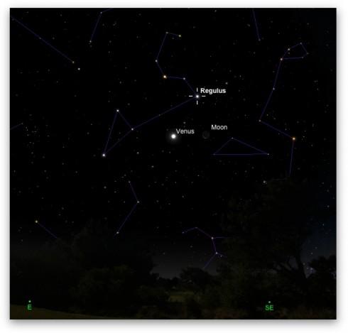 Lune Venus Leo Ephéméride astronomique : semaine du 8 au 15 octobre 2012