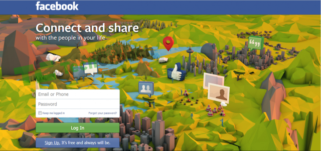 Facebook nouvel interface log Facebook nouvel interface log