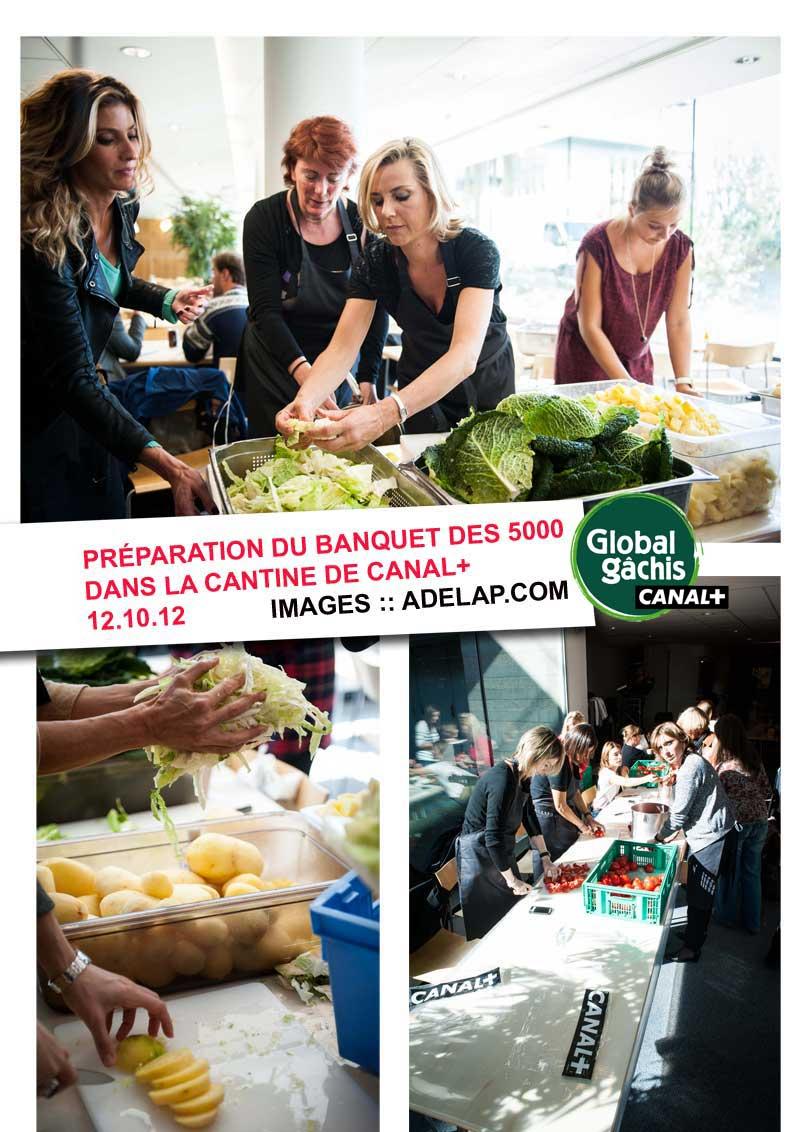 Reportage :: Préparation du banquet des 5000 du projet Global Gâchis de Canal+