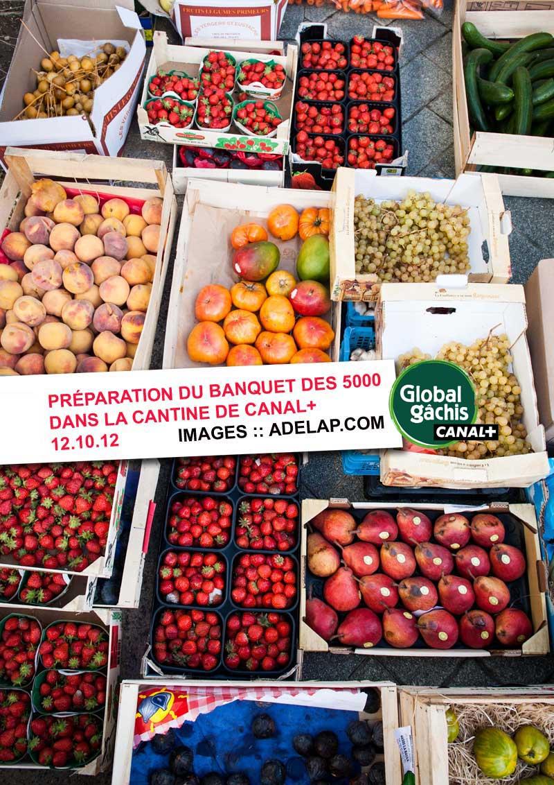 Reportage :: Préparation du banquet des 5000 du projet Global Gâchis de Canal+ Reportage :: Préparation du banquet des 5000 du projet Global Gâchis de Canal+