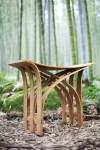 Flexible Bamboo Stool by Grass Studio