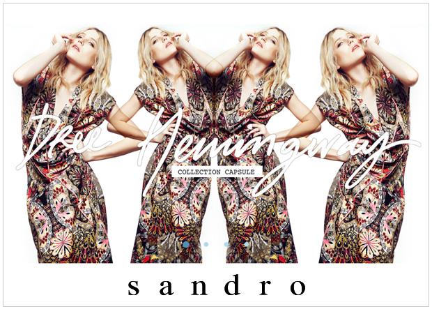 *Sandro -collection capsule by Dree Hemingway*