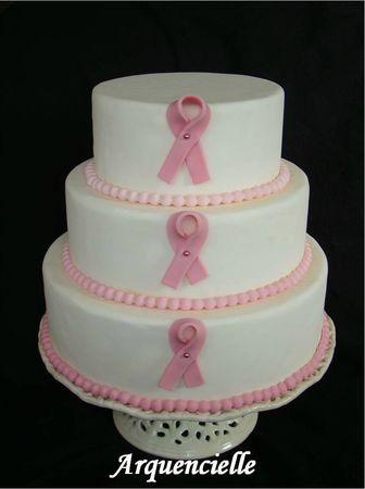 Gâteau octobre rose cancer du sein october pink