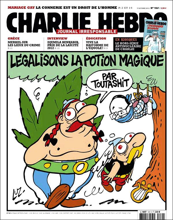 Par Toutashit ! La Une de Charlie Hebdo en mode Astérix