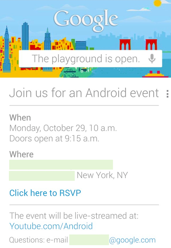 Google annonce une conférence le 29 octobre pour Android !