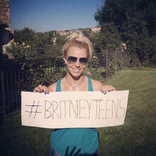britney spears teens Britney vient de poster une nouvelle photo sur Twitter