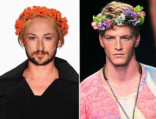 Les couronnes de fleurs #ObsessionDuMoment #FloralCrown mens-flower-crowns