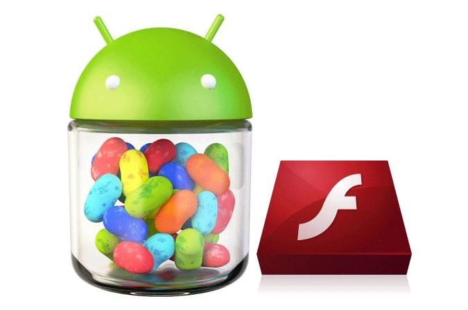 Jelly Bean et Adobe Flash Player