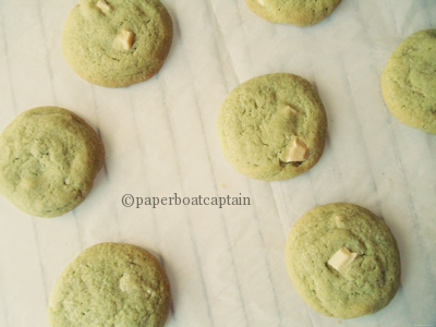 Cookies à la pistache et au chocolat blanc Cookies à la pistache et au chocolat blanc