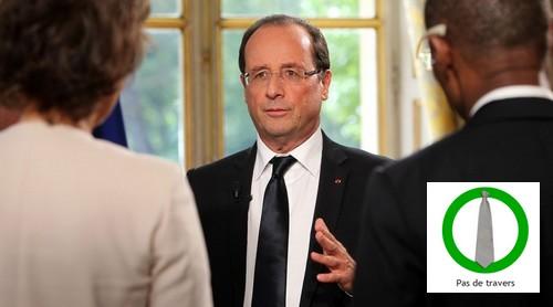 Interview à la veille du déplacement de François Hollande en Afrique