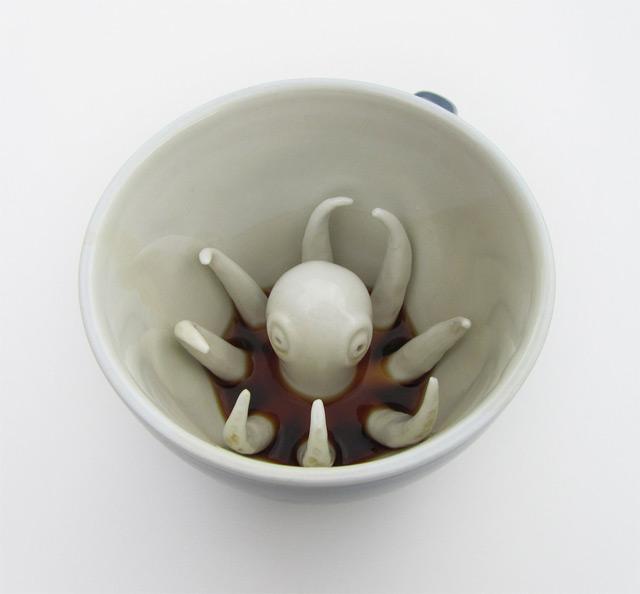 Une pieuvre dans mon café : les tasses de Yumi Yumi, Brooklyn - Céramique
