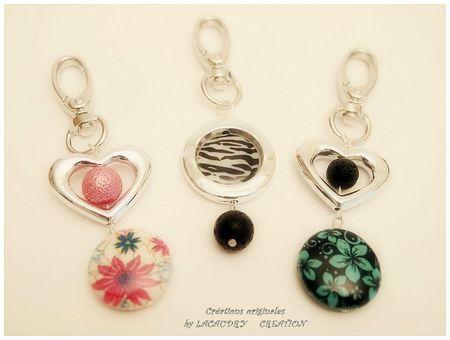 Mes nouveautés de la semaine BIJOUX DE SAC STYL M2TAL ET NACRE 1