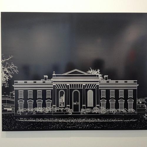 Maison Blanche en négatif FIAC 2012