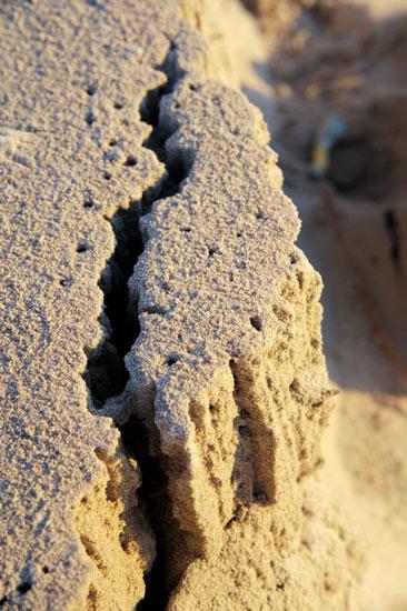 La dune de Santec après la grande marée La dune de Santec après la grande marée