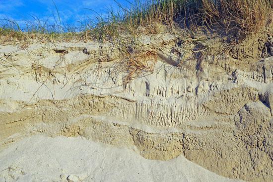 La dune de Santec après la grande marée La dune de Santec après la grande marée