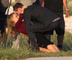 3-Malick-Fassbender-Portman Michael Fassbender sur le tournage du prochain Malick