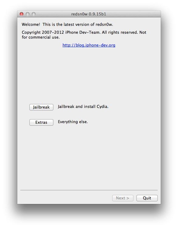 [Tuto MAC] Jailbreak iOS 6 (Semi-Tethered) iPhone 4 et 3GS avec Redsn0ws...