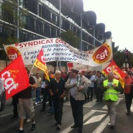 La manifestation en centre-ville à Bordeaux
