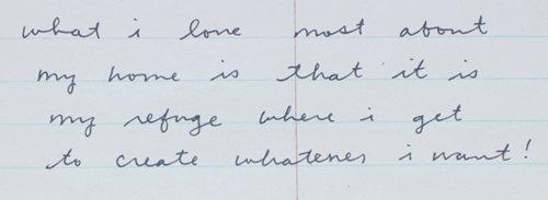 handwriting1 Une maison en accord parfait avec la nature