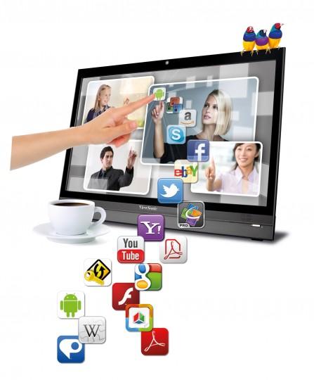 ViewSonic_VSD220_left_touch ViewSonic dévoile le Smart Display VSD220