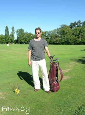 Pantalon en lin de mon Amoureux: le golfeur