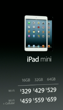 iPad Mini : Apple présente sa toute nouvelle tablette