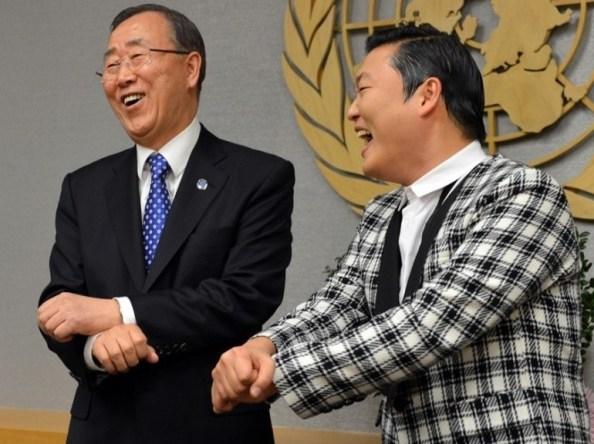 Ban ki-moon et Psy