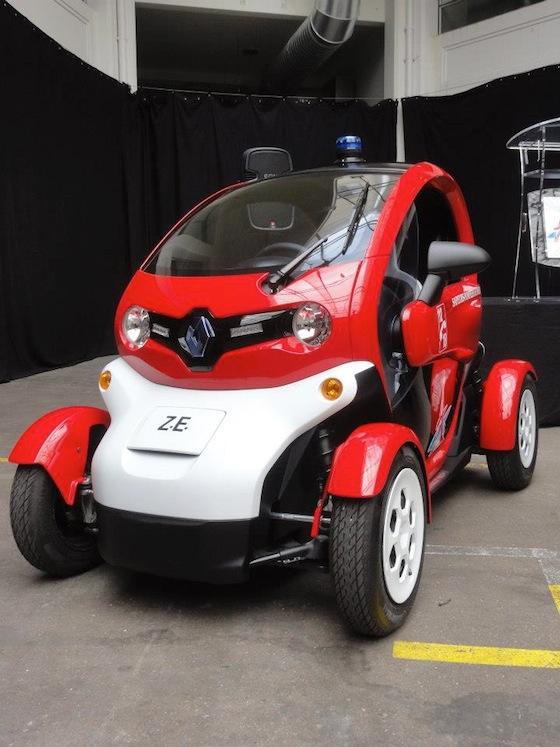 Renault Twizy pompiers vavavoom 2 Les pompiers de Paris vont rouler en Twizy