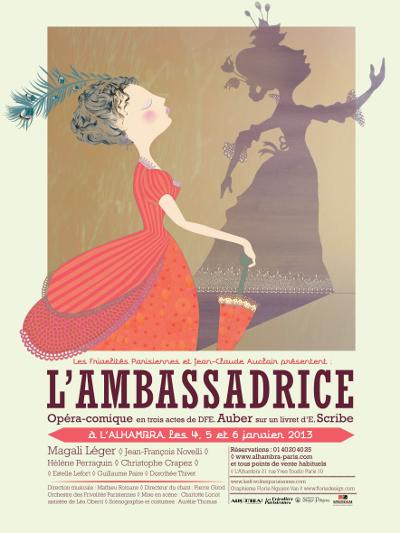 L’ambassadrise, opéra comique en janvier à l’Alhambra