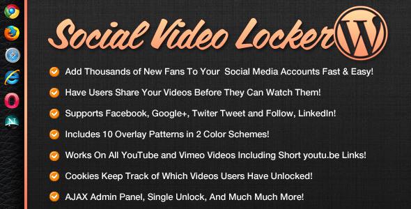 social video locker wordpress