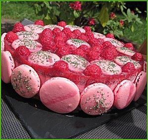 Framboisier au fromage blanc sans cuisson Framboisier au fromage blanc sans cuisson