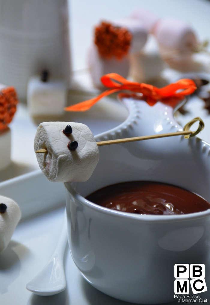 soupe épicée au chocolat pour Halloween