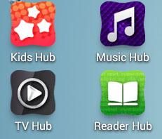 hub Galaxy Tab 10.1, les nouveaux hubs personnalisables avec Ice Cream Sandwich