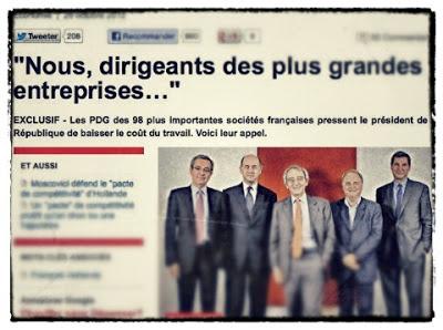 L'appel de trop de 98 grands patrons L'appel de trop de 98 grands patrons