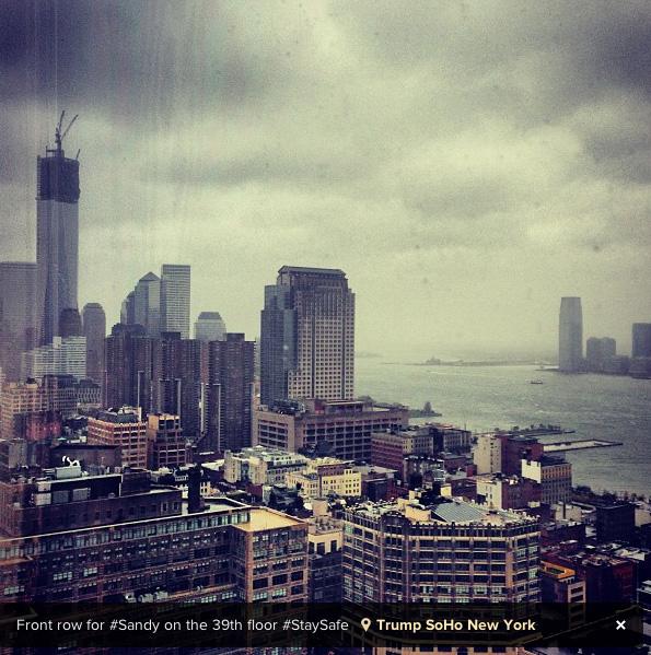Les clichés instagram de l’ouragan #Sandy