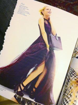 Dans mes magazines, j'ai flashé pour ... Le total look pourpre Dior Dans mes magazines, j'ai flashé pour ... Le total look pourpre Dior