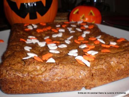 Gâteau d'Halloween recette GATEAU NOIX-CANNELLE