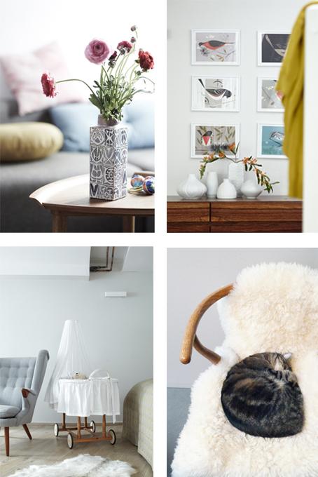 m1 Des touches rétro et féminines pour un appartement moderne