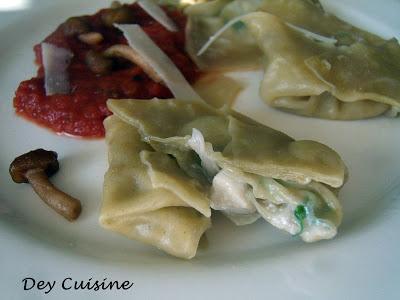 Tortelloni aux cèpes Tortelloni aux cèpes