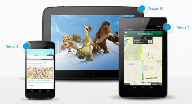 Google lance officiellement le smartphone Nexus 4, la tablette Nexus 10 et Android 4.2 Google lance officiellement le smartphone Nexus 4, la tablette Nexus 10 et Android 4.2