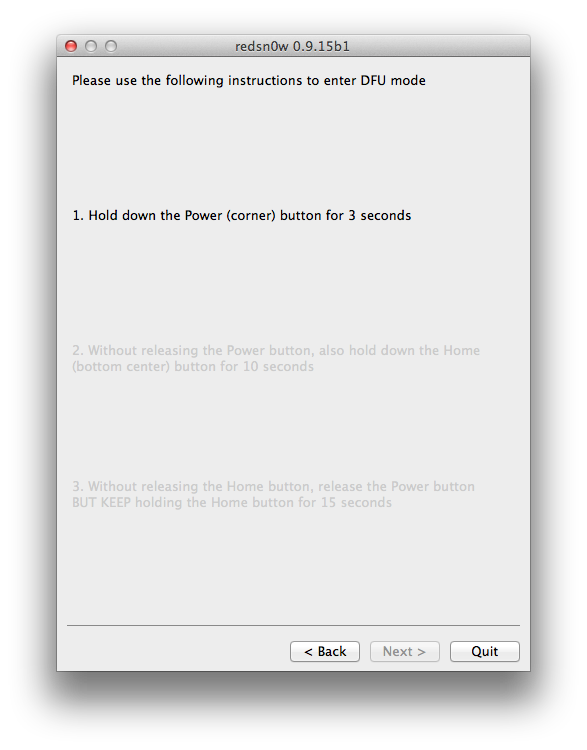 [Tuto MAC] Jailbreak iOS 6.0.1 (Semi-Tethered) iPhone 4 et 3GS avec Redsn0ws...