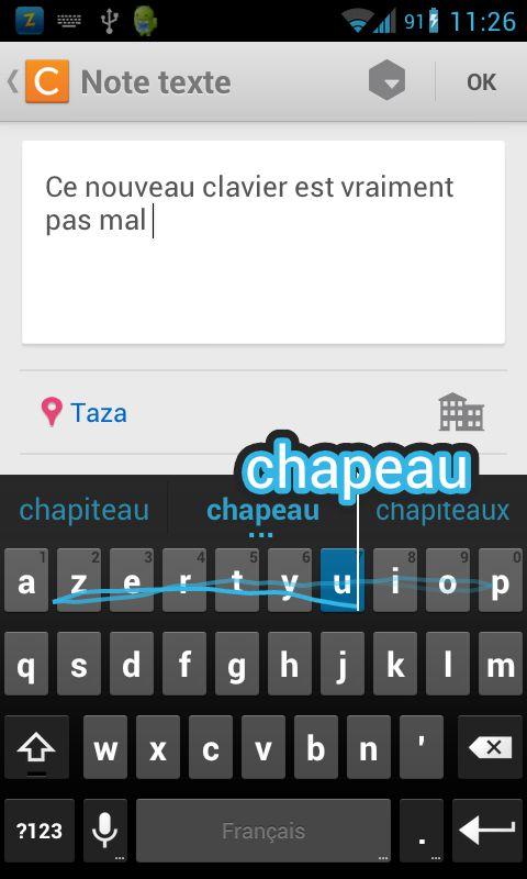 Clavier Android 4.2