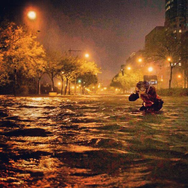 4h de vélo dans les rues inondées de Manhattan
