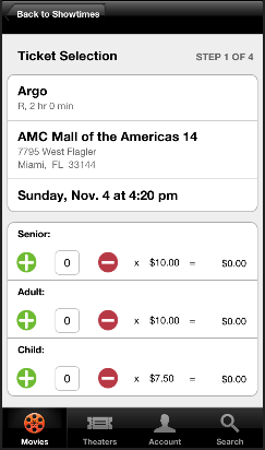 Tickets cinéma Siri