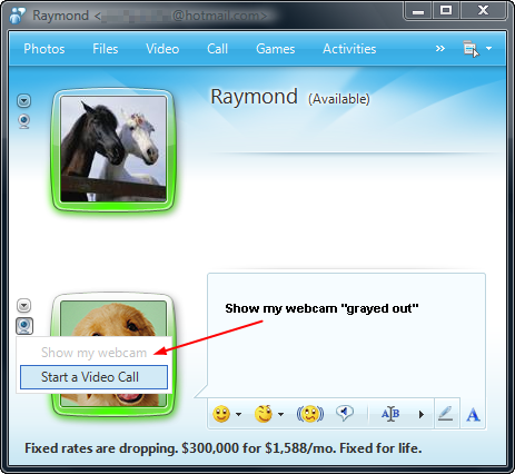 show-my-webcam-unavailable Windows Live Messenger poussé à la retraite par Skype ?